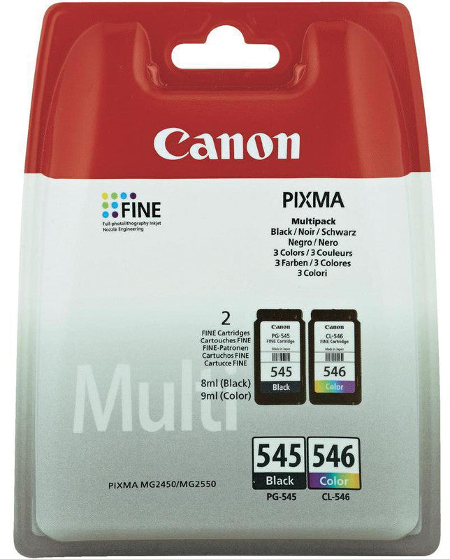 Canon Tintenpatronen-Multipack PG-545, 2er-Pack – für Inkjetdrucker, Multifunktionsgeräte