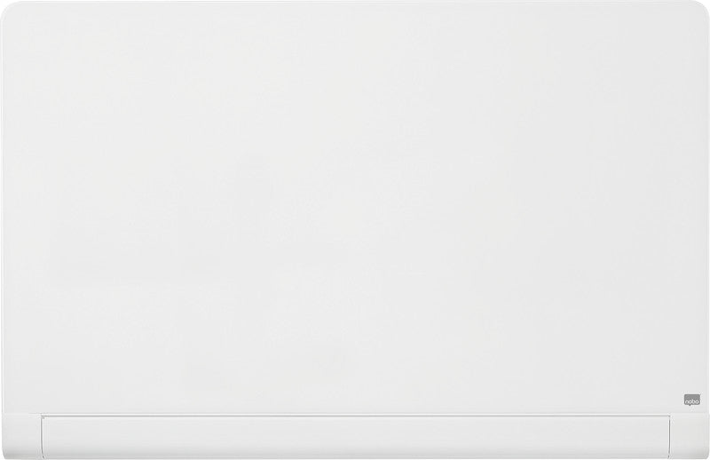 Nobo Whiteboard – 126 × 71 cm, Glas, magnetisch, Wandmontage, inkl. Stift, Neodym-Magnete, Stifteablage