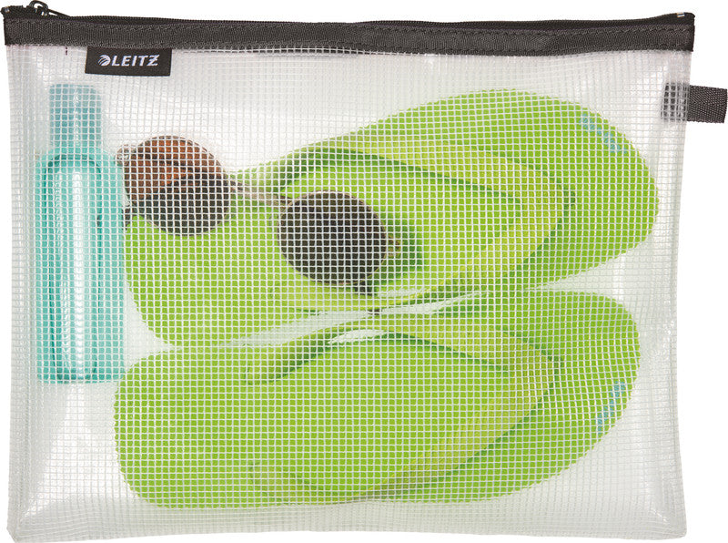 Leitz WOW Traveller Reissverschlusstasche – Wasserfest, mit Reissverschluss – 300 × 230 × 10 mm – Schwarz