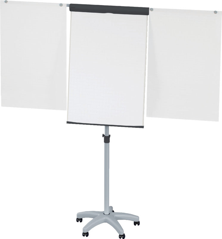 MAUL Flipchart – 66 × 97 cm, weiss, Metall