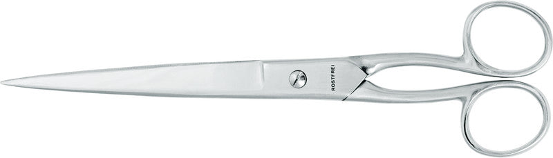 Wedo Universalschere – 23,0 cm, Stahl, für Rechts- und Linkshänder, spitz, Metall, Silber
