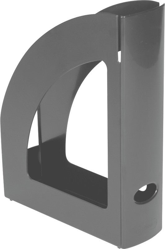 Q-Connect Stehsammler A4/C4 – 80 mm, grau, Kunststoff