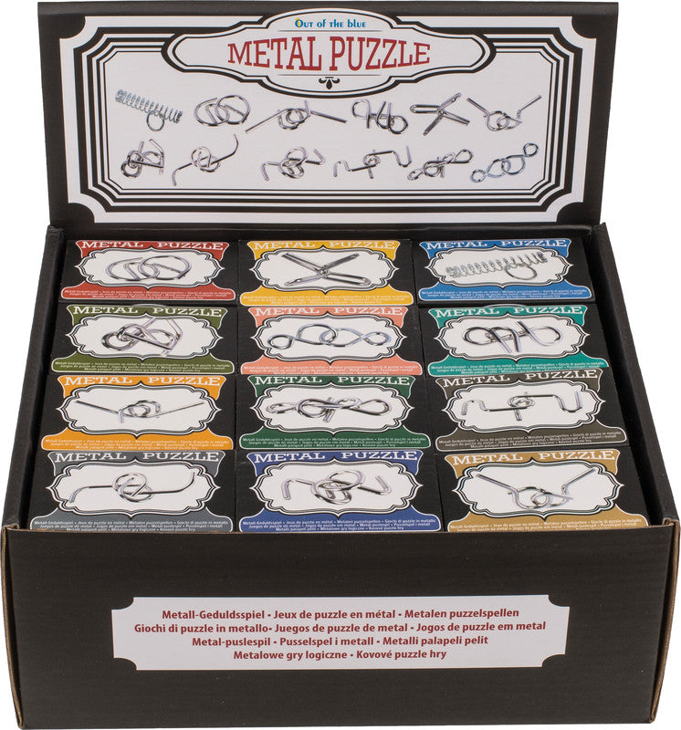 Out oft the blue Out of the Blue Geduldsspiel – ab 1 Spieler, 12 Spiele, 70 × 14 × 46 mm, Metall, Silber