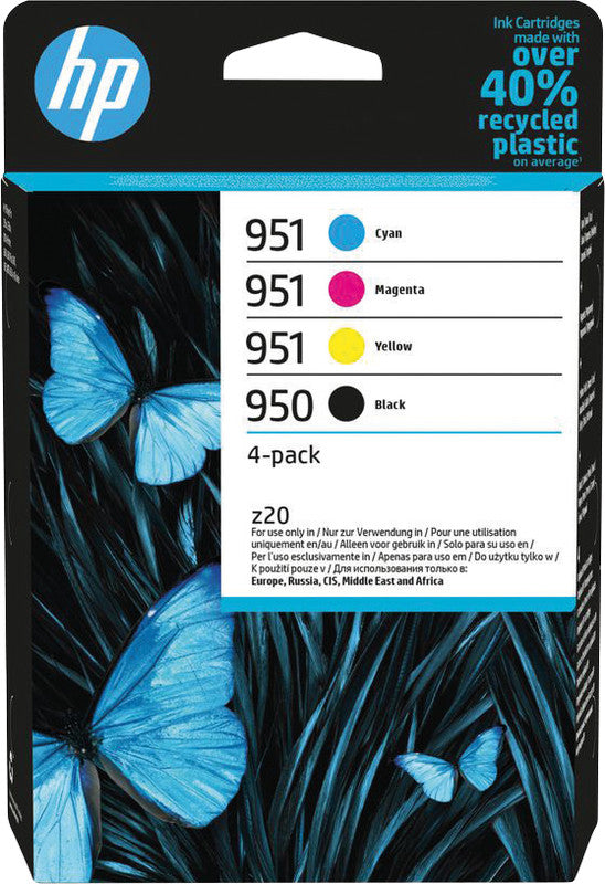 HP Tintenpatronen-Multipack 950/951, CMYK, 4er-Pack – für Inkjetdrucker und Multifunktionsgeräte