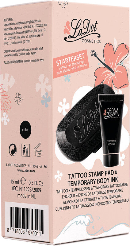 Colop Starter Kit Tattoo – 15 ml Bodytinte – 100 × 50 mm