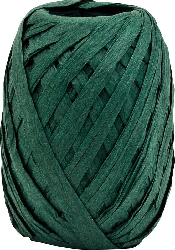 Goldina Raffia-Papiergarn – Dunkelgrün – 0,7 × 3000 cm