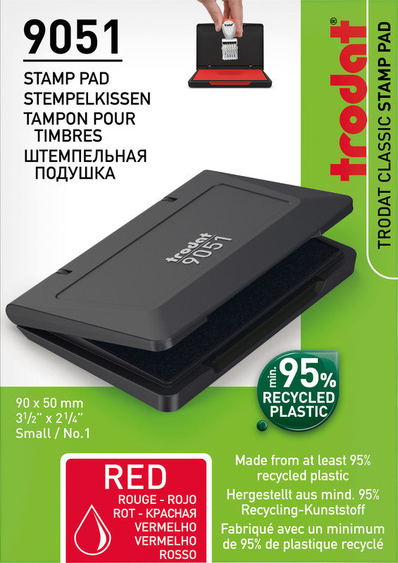 Trodat Stempelkissen – 50 × 90 mm, Kunststoff, Rot