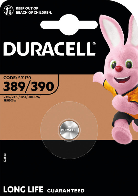 Duracell SR54 Akku 1,5 V 80 mAh 0,12 Wh Silberoxyd – für Uhren, Taschenrechner, medizinische Geräte