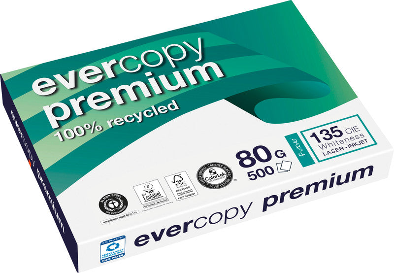 Clairefontaine Kopierpapier – A3, 80 g/m², weiss – für Inkjet, Laser, Kopierer – FSC, EU Ecolabel – 500 Blatt