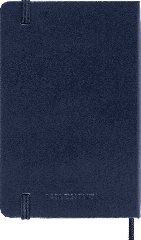 Moleskine Taschenagenda – 1 Woche/1 Seite, gebunden, 9 × 14 cm, 2026, Englisch, Saphirblau, FSC
