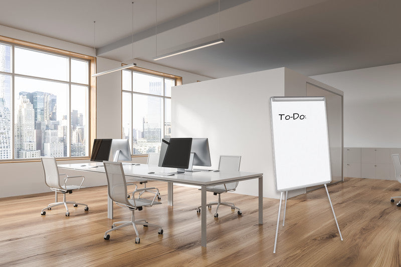 Q-connect Flipchart – 61 × 82,5 cm, weiss, Metall