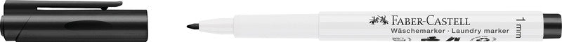 Faber-Castell 159502 Textilmarker – Rundspitze 1 mm – Schwarz