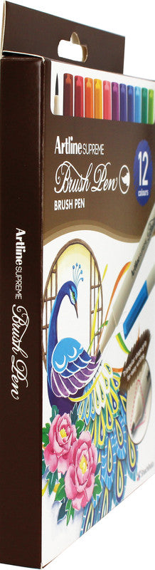 Artline Supreme Pinselstift, 12 Farben