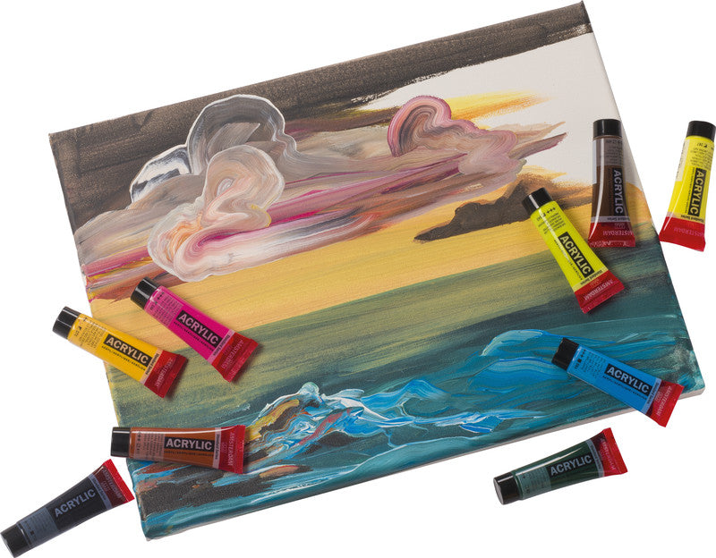 Royal Talens Amsterdam – Acryl Standard – Acrylfarbe – Set – 12 Farben, 12 × 20 ml
