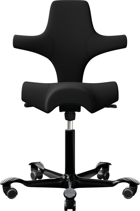 Hag Bürostuhl Capisco 8106 – Sitzhöhe 47–65,5 cm, 120 kg, Schwarz