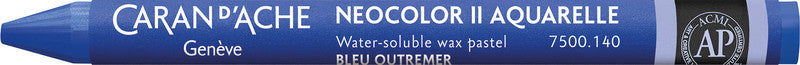 Caran d-Ache Caran d'Ache Neocolor II Aquarellfarbstift – Ultramarinblau, Mine Ø 8,6 mm