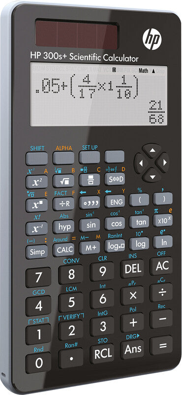 HP Taschenrechner 300s + – 15-stellig, LCD, Prozent/Rundung, Solar + Batterie, 79×153×15 mm