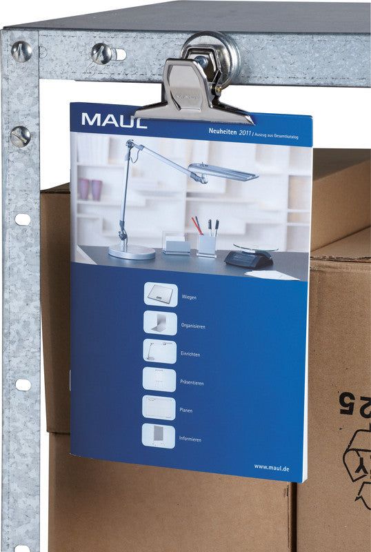 MAUL Büroklammern – 75 × 50 mm – Metall – hellsilber – 3 Stück