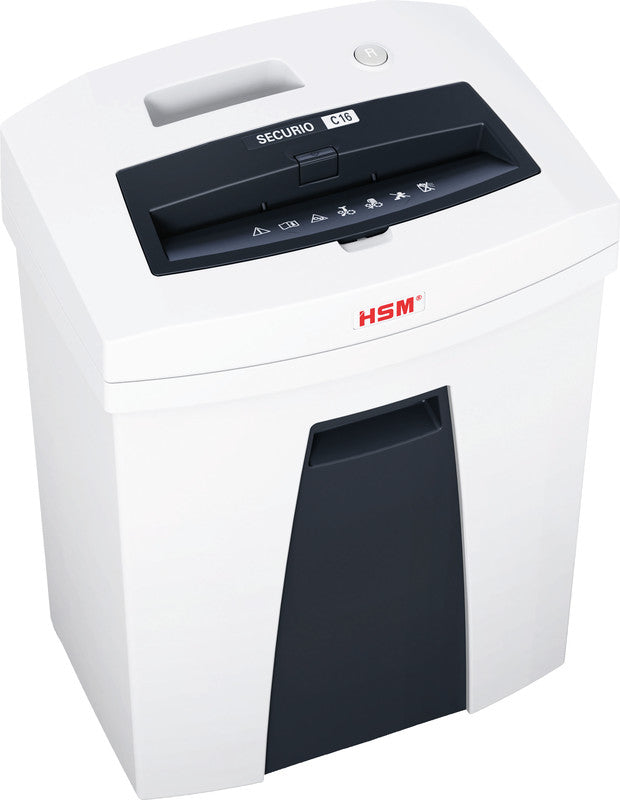 HSM Securio C16 – Aktenvernichter, DIN P-4, Partikelschnitt 4 × 25 mm, 7 Blatt, 25 l, A4
