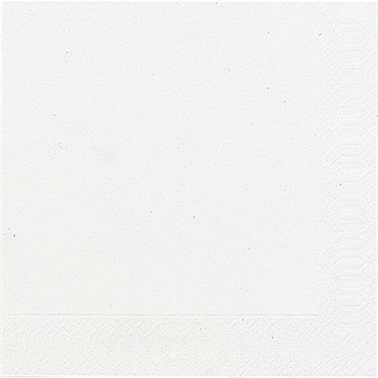 Duni Servietten – 33 × 33 cm – 3-lagig, Tissue, weiss – 20 Stk., FSC
