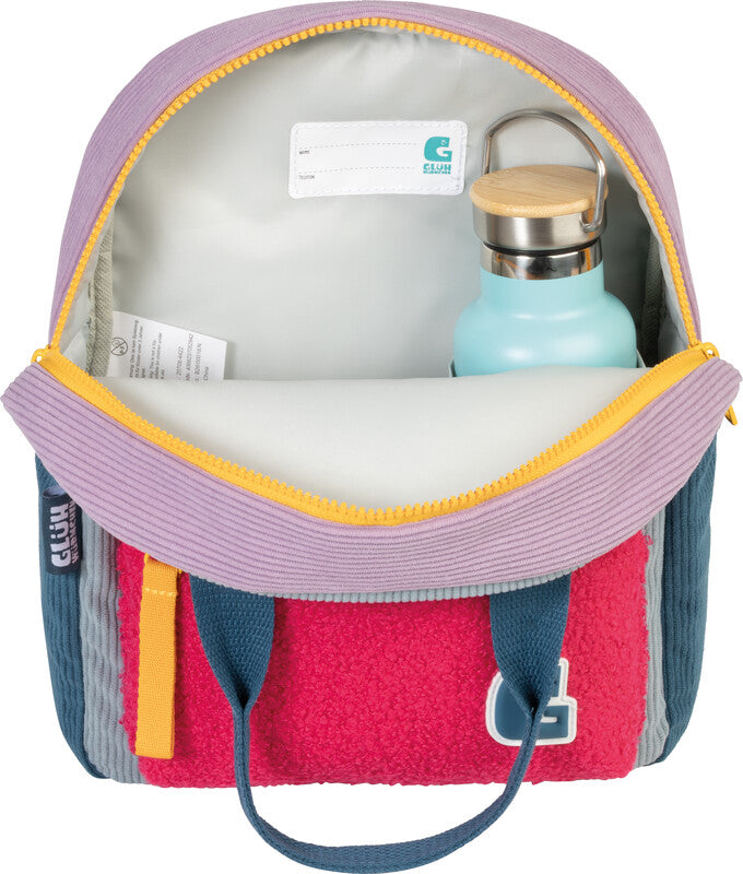 Glühwürmchen Kindergartenrucksack Elena – 7 l, mit Namensschild, Polyester – Rot/Blau, 240 × 300 × 100 mm