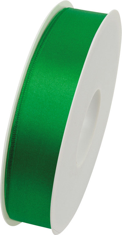 Goldina Geschenkband – Satin – 25 mm × 3 m – intensivgrün – echte Webkante