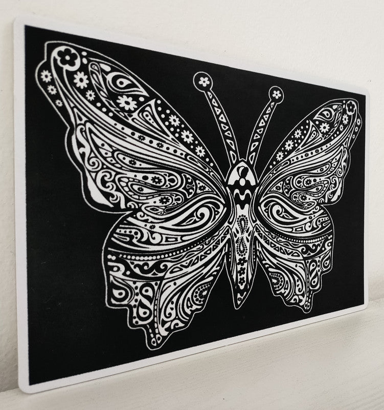Tataruga Samtbild Malkarton, Karton, 29,7 × 21 cm, schwarz