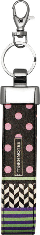 Makenotes Schlüsselanhänger – Kunstleder, B 30 × H 180 × T 6 mm, assortiert