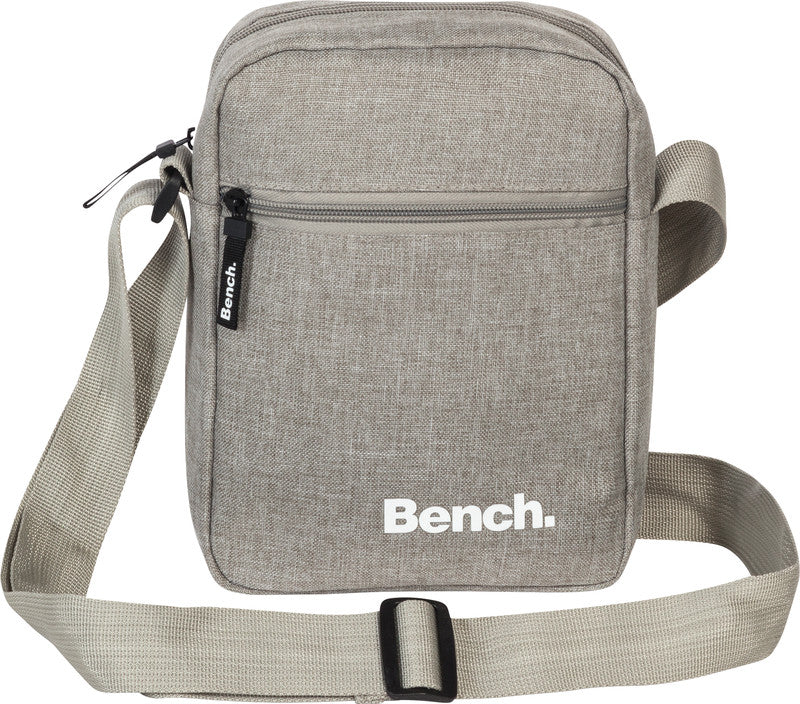 Bench Umhängetasche – 3 l, Polyester, Hellgrau, 17 × 23 × 8 cm