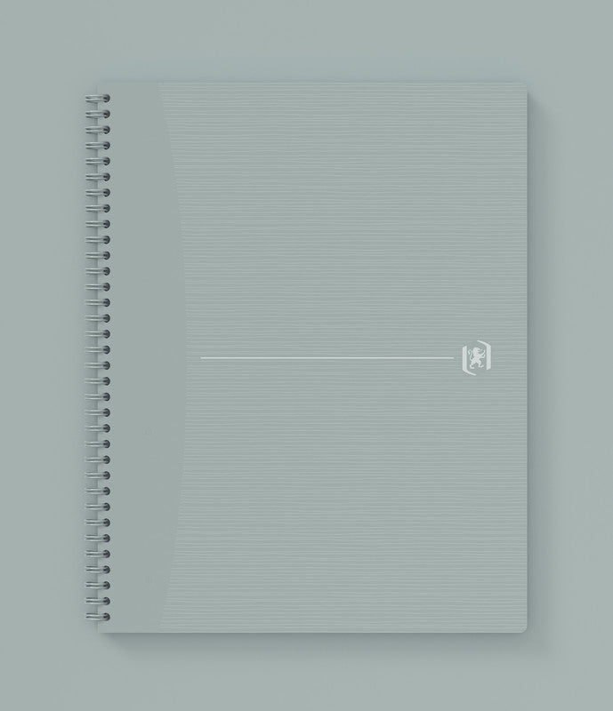 Elba Spiralblock A4+, kariert, 70 Blatt, perforiert, 90 g/m² – grau, für SCRIBZEE App