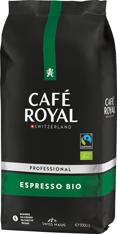 Café Royal Bohnenkaffee – Leichte Röstung, 1'000 g, Professional Bohnenkaffee Bio
