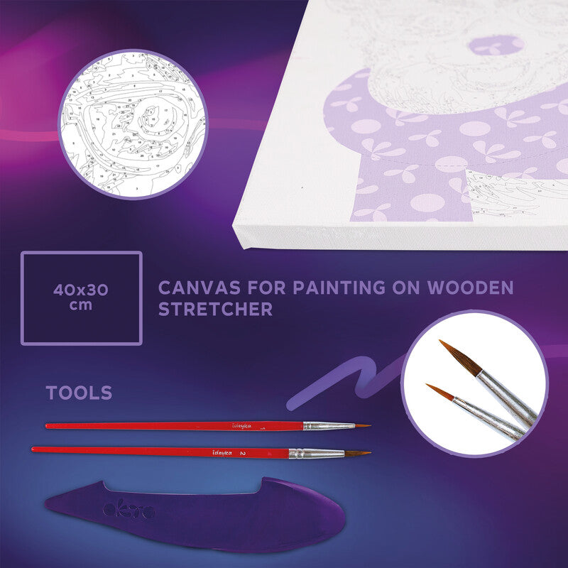 Okto Sensory Art – Modellier- und Malset Air Clay 3D Stylischer Corgi – ab 14 Jahren – 2 Pinsel – 400 × 300 mm