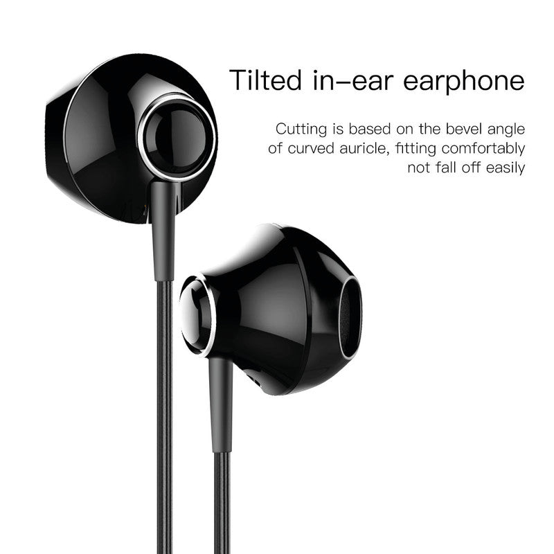 Baseus Encok H06 – In-Ear Headset – 3,5 mm Klinke, 1,2 m Kabel – Schwarz