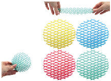 Noname Sombo Flexi Mesh Fidget-Spielzeug – 3–4 × 8–12,5 cm, glitzernd