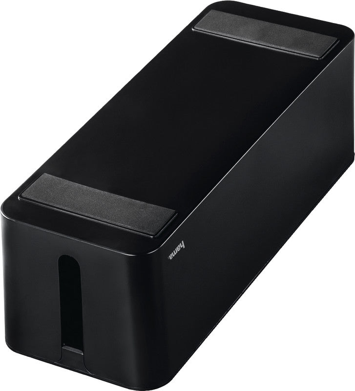Hama Kabelbox 400 × 138 × 155 mm – für Kabel bis Ø 20 mm – schwarz – Kunststoff
