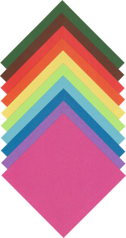 Folia Basic Faltblätter Mix – 200 × 200 mm – 70 g/m² – sortiert – 100 Blatt