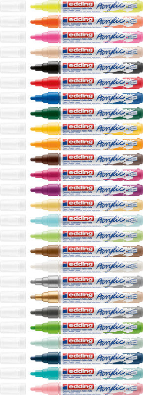 Edding Acrylic Marker für Permanent-Marker – Schwarz