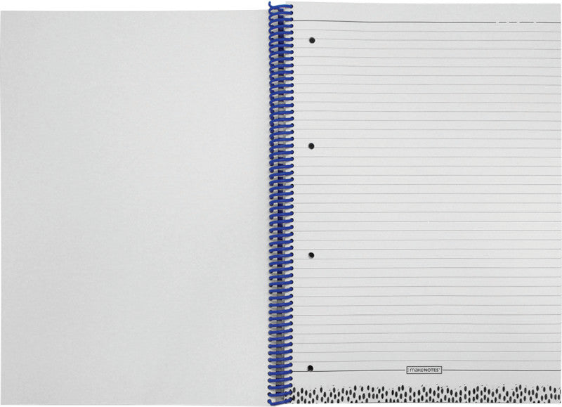 Makenotes Spiralblock A4, liniert, Spiralbindung, Karton, 50 Blatt, 80 g/m² – mehrfarbig