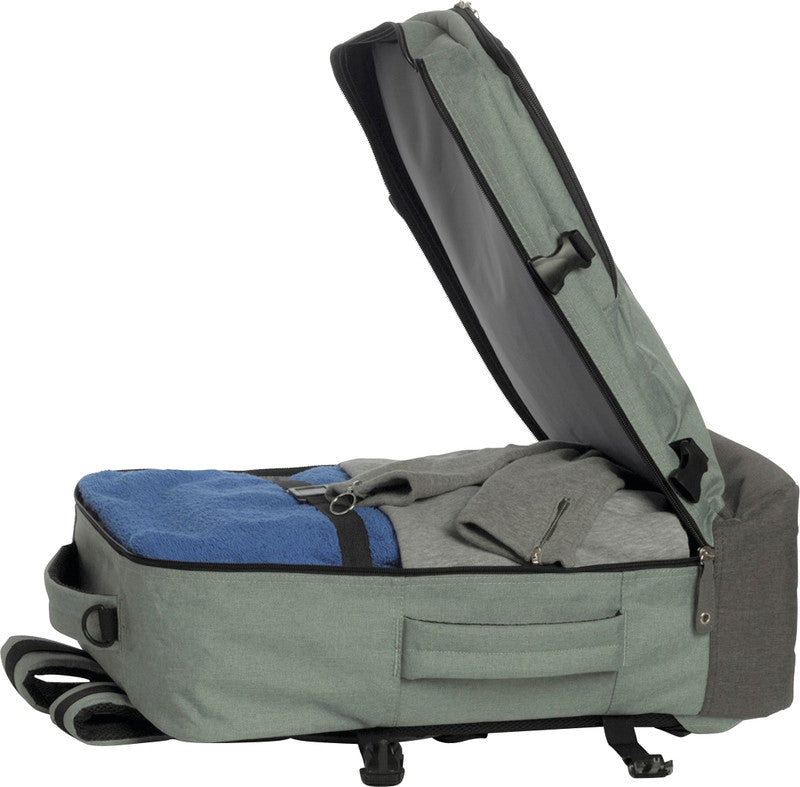 Bestway Cabin Pro Notebook-Rucksack – für Notebooks bis 17,3", 40 l, wasserabweisend, Kunststoff, graugrün