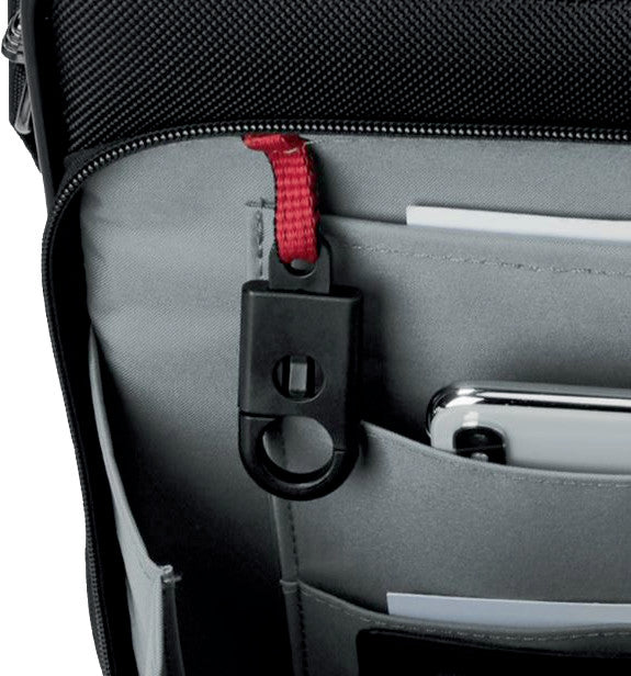 Wenger/SwissGear Wenger Legacy Notebook-Tasche – 15 l, wasserabweisend, Aufsteckfunktion, Polyester, schwarz/grau