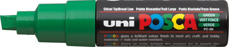 Uni-Ball Non-Permanent-Marker – Keilspitze 8 mm – Grün