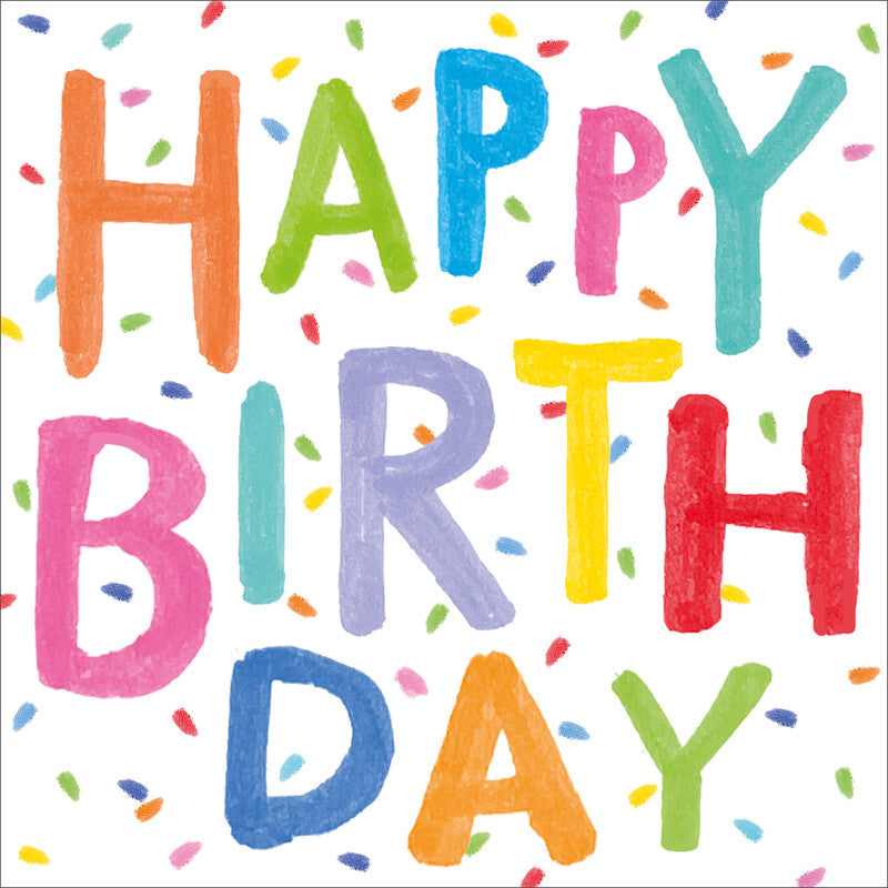 Atelier Servietten Birthday Painting – 33 × 33 cm – 3-lagig, Tissue – 20 Stk.