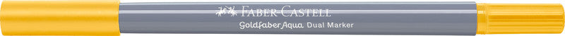 Faber-Castell Pinselstift – Finelinerspitze 0,6 mm, Pinselspitze – Naples Gelb – wasservermalbar