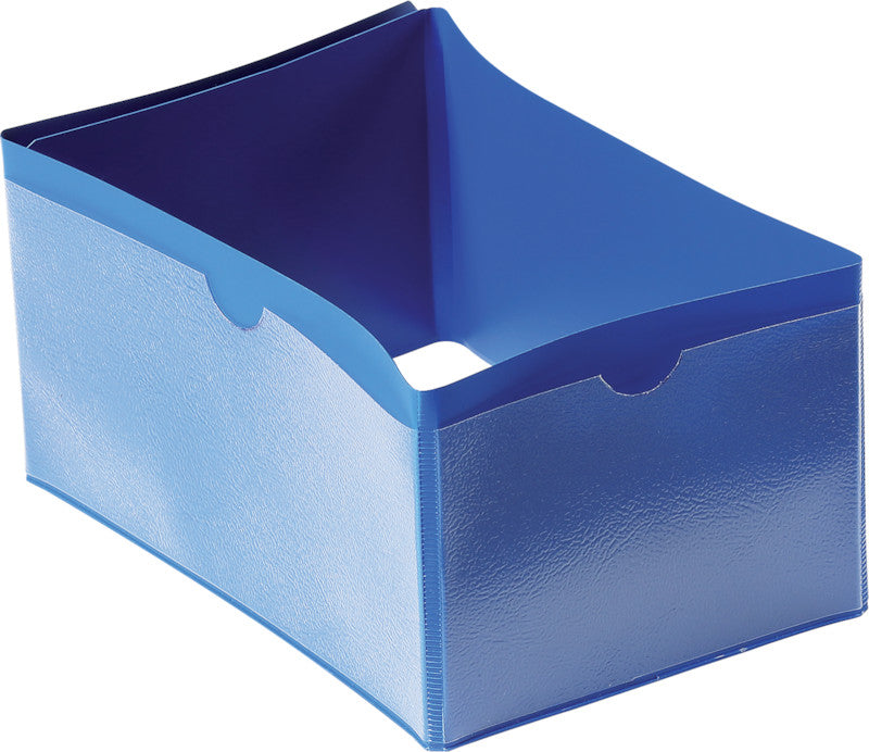 Durable Kennzeichnungstaschen – 140 × 65 mm, blau, wiederablösbar, 50er-Pack