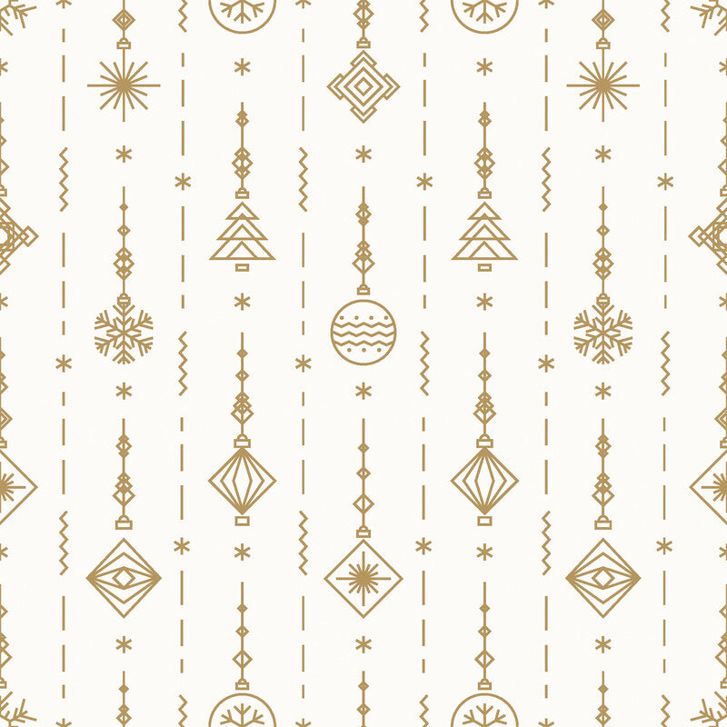 Fasana Servietten Goldenes Weihnachtsmuster – 33 × 33 cm – 3-lagig, Tissue – 20 Stk., FSC