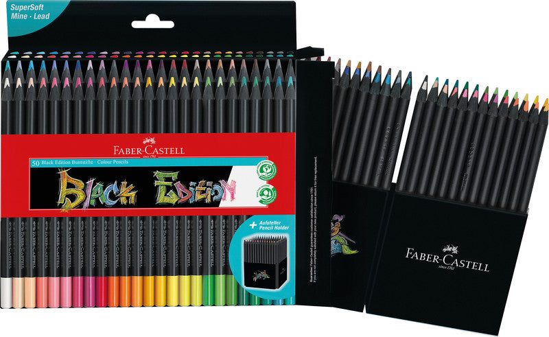Faber-Castell Buntstifte Classic – 50 Farben, im Kartonetui, Ø 3 mm, dreikantig, FSC