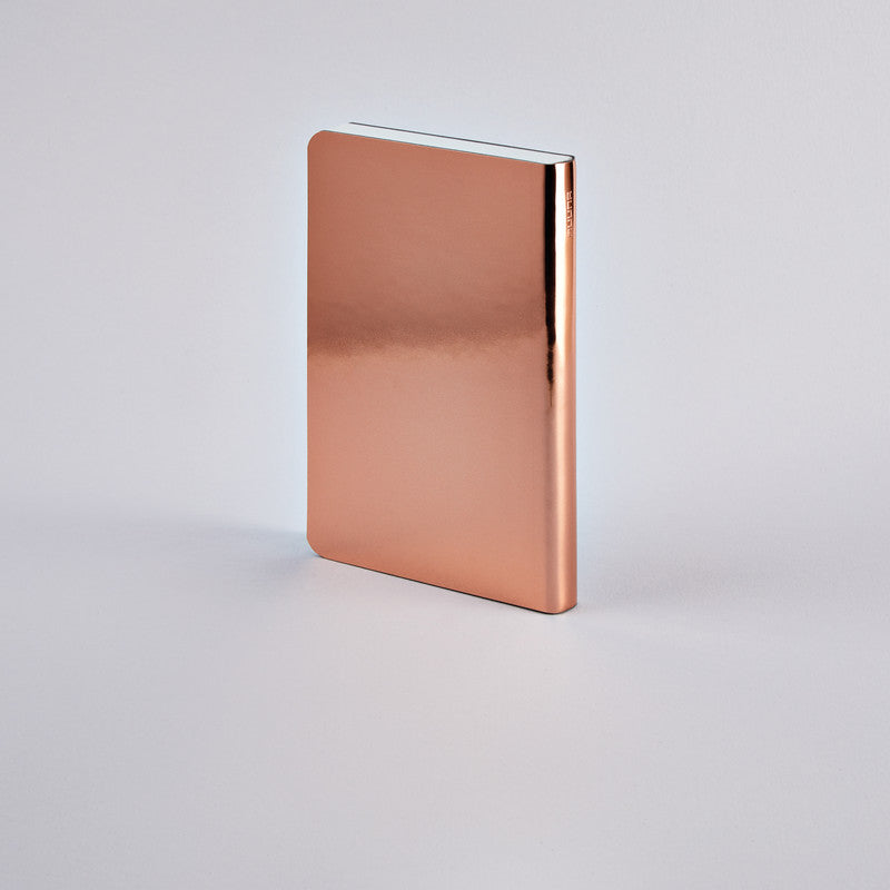 nuuna Notizbuch Shiny Starlet S, A6, 176 Seiten – kupfer