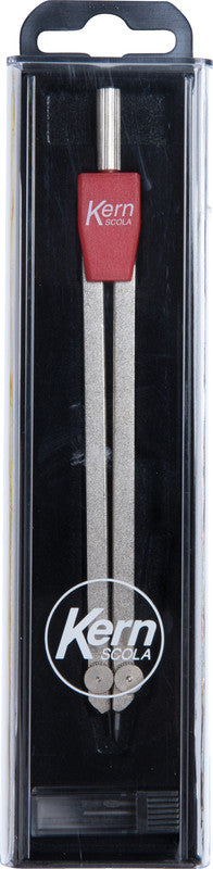 Kern scola Wandtafel-Zirkel – Schenkellänge 15 cm, Radius 23 cm, Messing, Silber