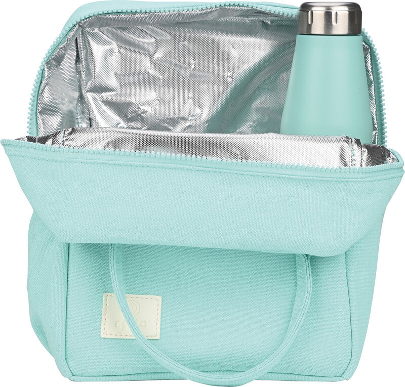 Estia Lunchbag – isoliert, Reissverschluss – 0,7 l – Bermuda Green, türkis – Baumwolle