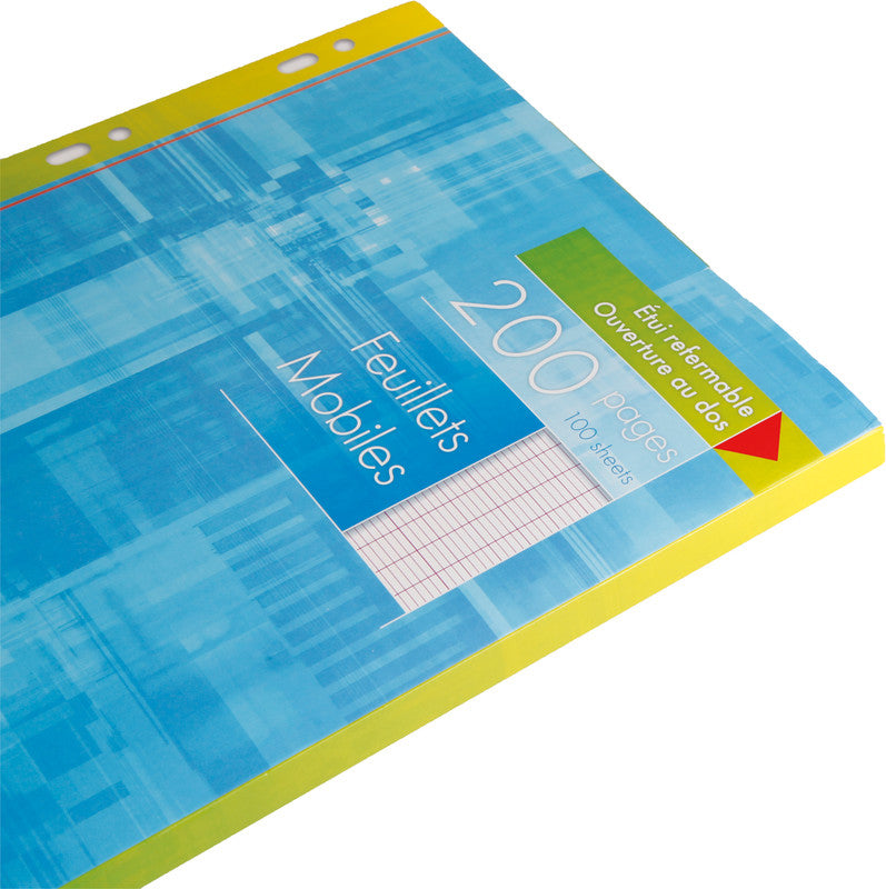 Clairefontaine Notizbuch-Einlagen A4, liniert, spezielle Perforierung, 90 g/m² – 100 Blatt